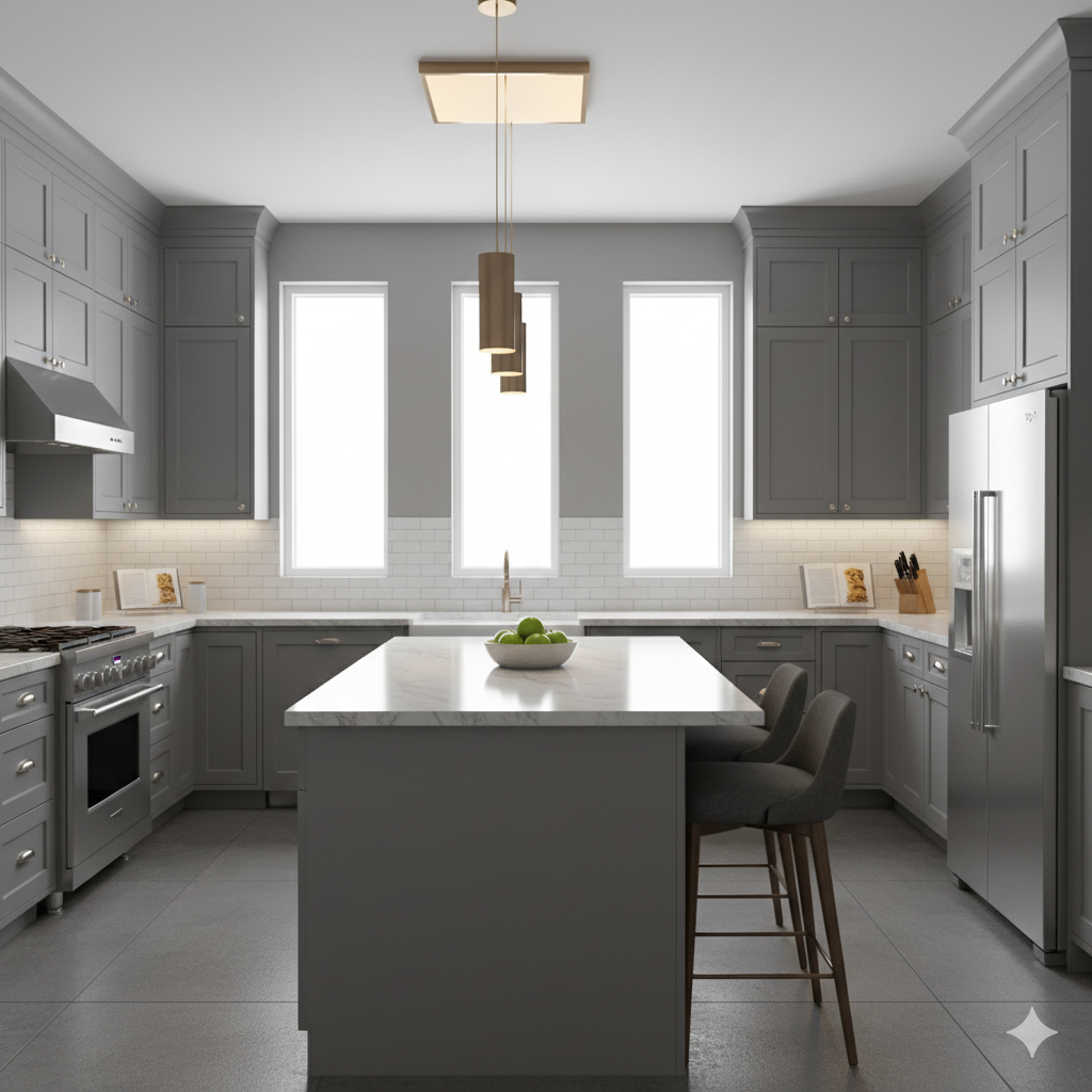 Gray Kitchen Cabinets