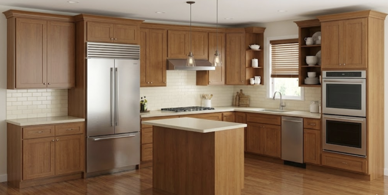 Light Oak Kitchen Cabinets